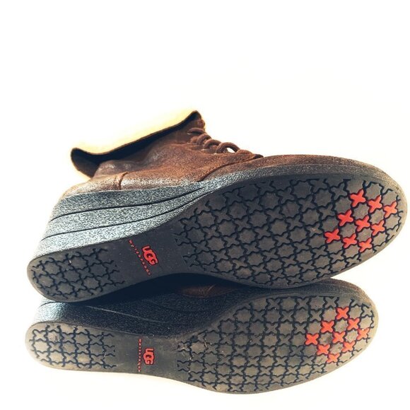 UGG Zea Leather Women Boots Size 9 - Picture 6 of 9